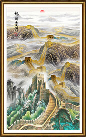 竖幅长城