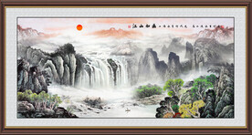 中堂山水画