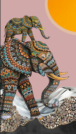 福象装饰画玄关背景