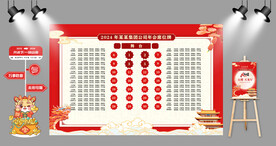 2024年年会座位表喷绘背景