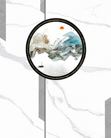 山水爵士白玄关