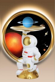 3D宇航员镜中画玄关装饰画