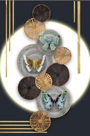 3D抽象几何形状玄关装饰画