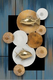 3D抽象几何形状玄关装饰画