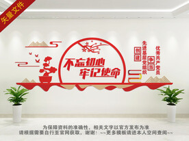 不忘初心文化墙