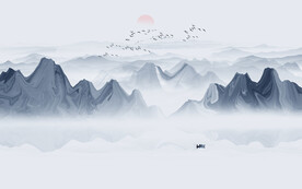 抽象山水画