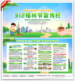 植树节展板