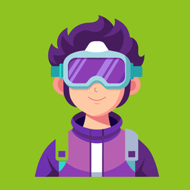 头戴VR的小男孩