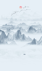 玄关山水画