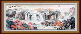 中堂山水画