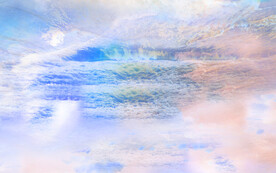 艺术彩虹背景装饰画