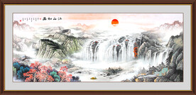 中堂山水画