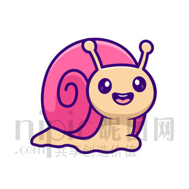 可爱卡通蜗牛