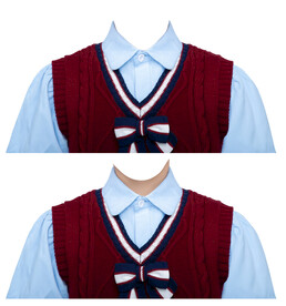 女孩子证件照衣服素材psd