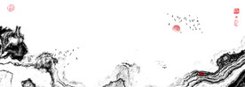 水墨山水装饰画