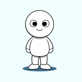 矢量人物卡通形象设计小白