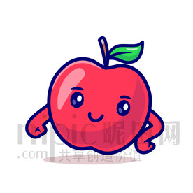 可爱卡通苹果