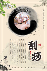 刮痧海报