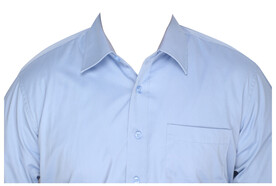 男人蓝色衬衫证件照衣服素材