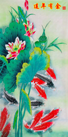国画荷花