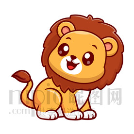 可爱卡通狮子