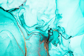 绿色水彩水墨装饰画背景