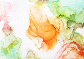 炫彩水彩水墨装饰画背景