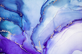 蓝紫色渐变抽象波浪