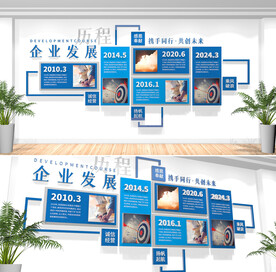 企业发展历程文化墙