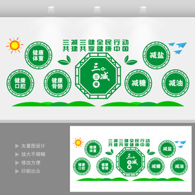 三减三健文化墙