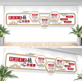 社会主义核心价值观文化墙