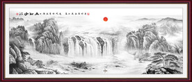 水墨国画山水