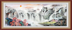 大厅山水画