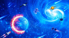 蓝色星空星球