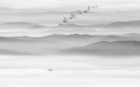 山水水墨山水画