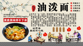 油泼面背景墙