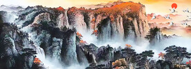 背有靠山装饰画