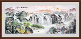 巨幅山水画