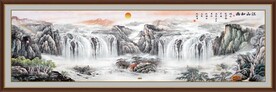 巨幅山水风景画