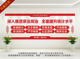 统计文化墙
