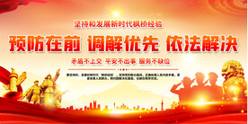 枫桥经验宣传展板