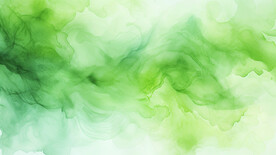 绿色水彩水墨背景