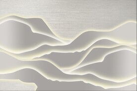 新中式古典拉丝禅意山背景画