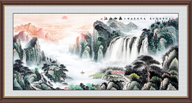 聚宝盆风水画