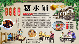 糖水铺背景墙
