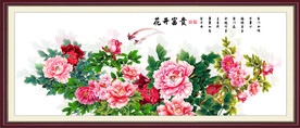 花开富贵国画牡丹