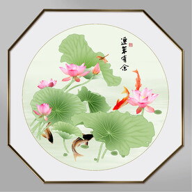 国画荷花 
