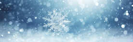 蓝底雪花背景