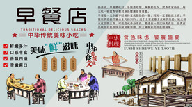 早餐店背景墙