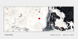 水墨印花图案